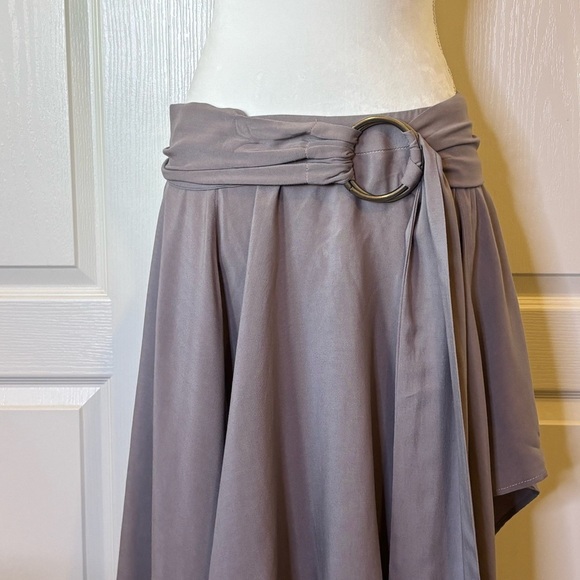 Free People Madison Asymmetrical Grey Ring Skirt NWT Women’s 6 - Picture 6 of 12